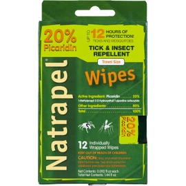 Natrapel Picaridin Insect Repellent Wipes – 12 Hour Bug Repellent Travel Wipes Repel Mosquitoes, Ticks & More