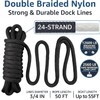 Boat Dock Lines 3/4" x 50ft - Double Braided Nylon