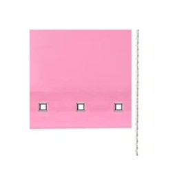 Square Eyelet Windows Roller Blinds Polyester Fabric, Easy Fit Trimmable, Blind with Metal Tube and Child Safe Fittings (Width 60cm x Length 165cm, Pink Pantone# 14-2311TPX)