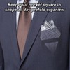 SinChic Pocket Square Holders,3 PCS Pocket Hanky Square Holders Plastic