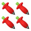 POFET 4 Pieces Strawberry Stem Remover Leaf Corer Handle Remover