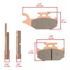 Caltric Brake Pads for Yamaha Raptor 700 YFM700 Front Rear