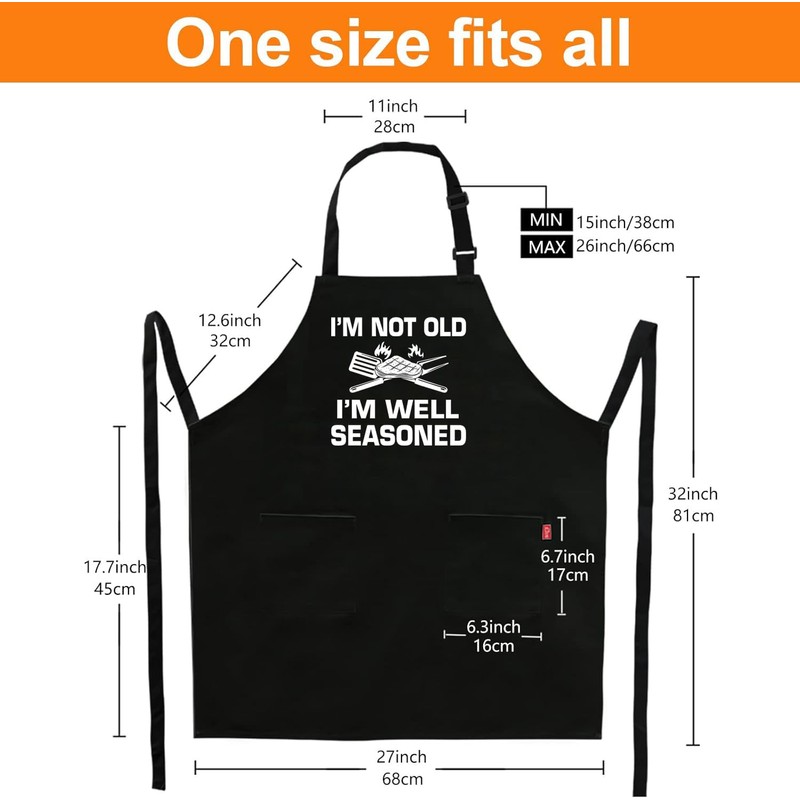ALIPOBO Funny Grilling Aprons for Men - BBQ Cooking Apron