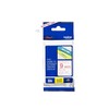Brother TZe-222 Labelling Tape Cassette, Red on White, 9 mm