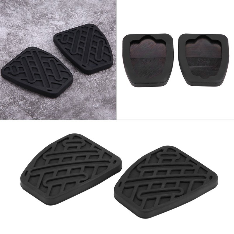 1 Pair Car Rubber Brake Pedal Pad Rubber Cover for