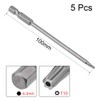 sourcing map 5 Pcs 1/4" Hex Shank T10 Magnetic Security