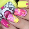 Whats Up Nails P085 Frilly Hibiscus Water Decals Sliders for