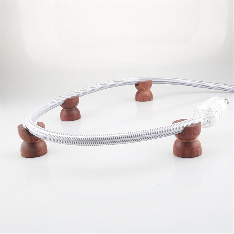 2pcs HiFi Speaker Wire Bracket Professional Wooden Shockproof Insulation HiFi