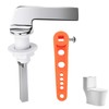 GIONAR Toilet Flush Handle Replacement, Universal Alloy Toilet Flush Lever,