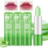 Lip Balm Set Aloe Vera Lipstick 3PCS Magic Temperature Colour