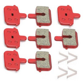 8pcs Bike Disc Brake Pads Durable Resin Semi‑Metal Mountain Bike Brake Pads Replacement 29.5 x 30mm