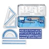 STAEDTLER 10-Piece Math Set with Metal Compass, 6" Ruler &
