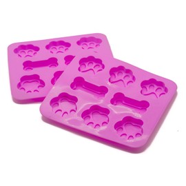 PROtastic silicon paw and bone mold 2 Pack. Ideal for baking, freezing and raw fed dogs.
