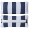 ZOBGOWE Outdoor Pillow for Chaise Lounge Chair, 2pcs Striped Chaise