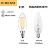 Sunaiony E14 Light Bulbs LED Warm White 2700K 60W Dimmable