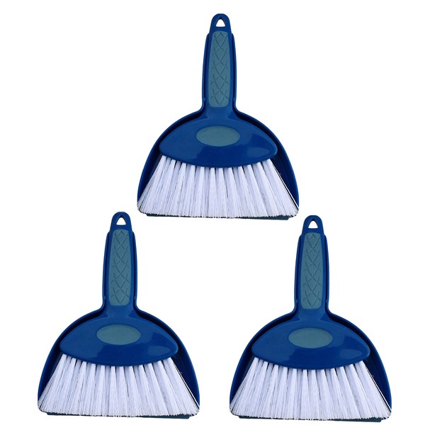 Hefty and Durable Small Hand Broom with Snap-on Dust Pan, Available in Various Package Quantities (3)