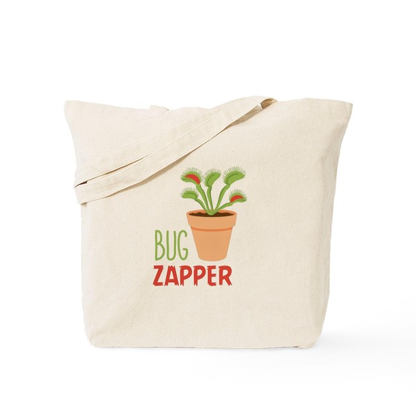 CafePress BUG ZAPPER Tote Bag Reusable Natural Beige Canvas Shopping