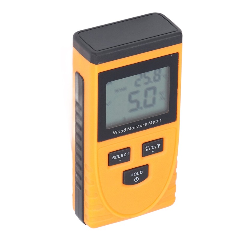 Inductive Wood Moisture Meter High Accuracy LCD Display Lumber Moisture
