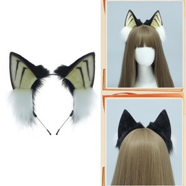TQUXNGA Maid Hairhoop Katzenohr-Haarband, biegbares Ohr-Stirnband, Rollenspiel, Kostüm, Haarreif, weibliche Themenparty, Subkulturen, Kopfbedeckung