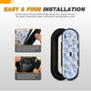 GOOACC 6Inch Oval Trailer Tail Light 2PCS 10LED White Reverse