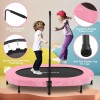 Unbranded Foldable Trampoline, Mini Rebounder Trampoline with Adjustable Handle, Exercise~