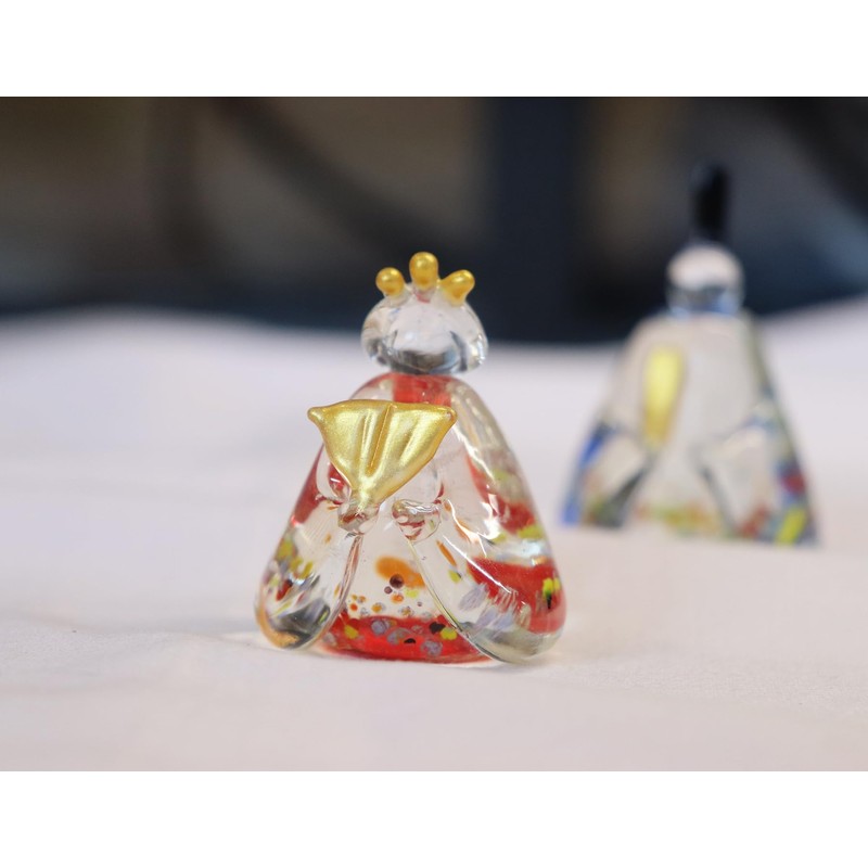 Craftsman House Peach Festival Hina Doll, Handmade, Color, Glass, Hina