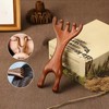 Natural Wood 7-Finger Antler Hair and Scalp Massager | Wood