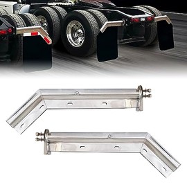 Mud Flap Hangers for Semi Trucks, 1 Pair Heavy Duty Semi Truck Mud Flap Hangers