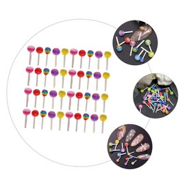 BIUDECO 100pcs Nail Charms Nail Art Accessories for Women Men Manicure Decorations Lollipop Charms