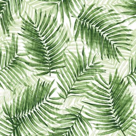 Tommy Bahama - Peel and Stick Designer Wallpaper, Premium Tropical Wallpaper for Bedroom, Powder Room, Kitchen, Self Adhesive, Vinyl, 30.75 Sq Ft Coverage (Escape Route Collection, Aloe)