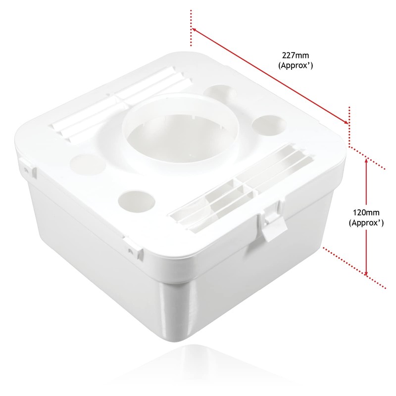 Tumble Dryer Condenser Kit Universal Vented Indoor Box 4" Vent