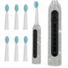 Diamond Sonic Electric Toothbrush Bling Rechargeable Toothbrushes for Adults with