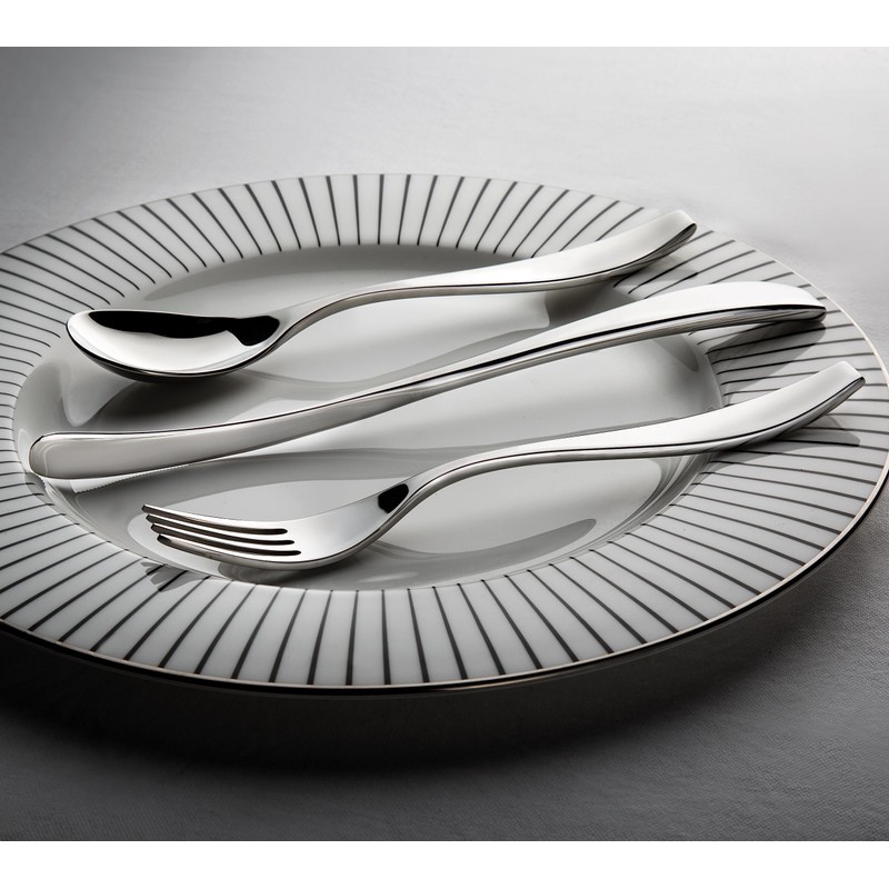 Robert Welch Vista Bright Cutlery Coffee/Espresso Spoon, Set of 8.