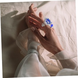 Healeved 1pc Chic Thai-Style Essential Oil Bottle Creative Finger Ornament Jewelry for Aromatherapy for Friends Family Comfortable Touch for Daily Wear for Special Occasions