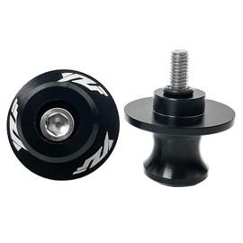 YIMOTO, 6MM M6 X 1.5 Motorcycle Swing arm Sliders Spools CNC Swing Arm Stand Screws 2PCS for Yamaha YZF R1 R3 R6 R25 R125 R6S 600R 750R (Black)