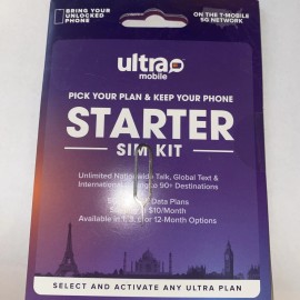 Ultra Pin Mobile Micro/Regular SIM Pin And card for Unlocked Cell Phones Calling