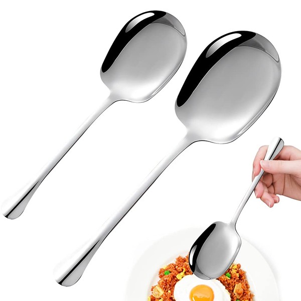 Serving Spoon Made of Stainless Steel, 2 Pieces Salad Servers