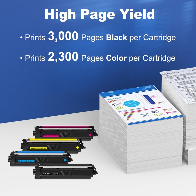 TN229XL 229XL TN229 High Yield Toner Cartridge Compatible Replacement for