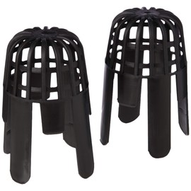 merriway merriway BH03114 (2-Piece) Gutter Balloon Outlet Guard, Black To Fit 68 mm Pipe - Pack of 2