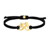 SAILBRACE Bicycle Royal Gold Bracelet Black, Polyester