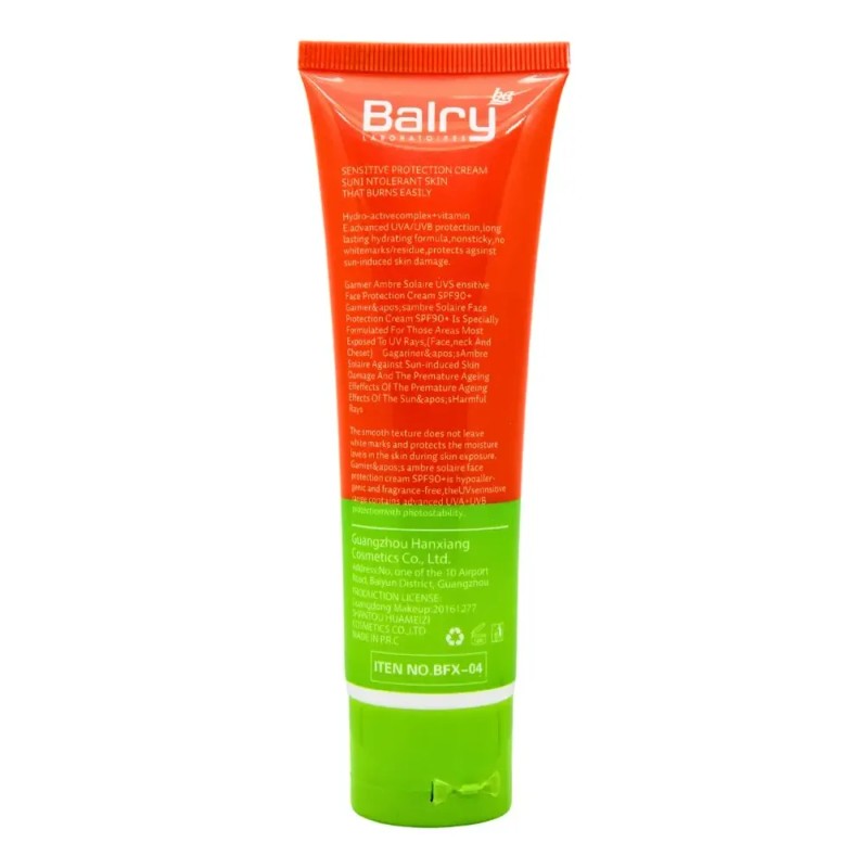 Protector Solar Bloqueador Crema Alta Proteccion Uvb Balry