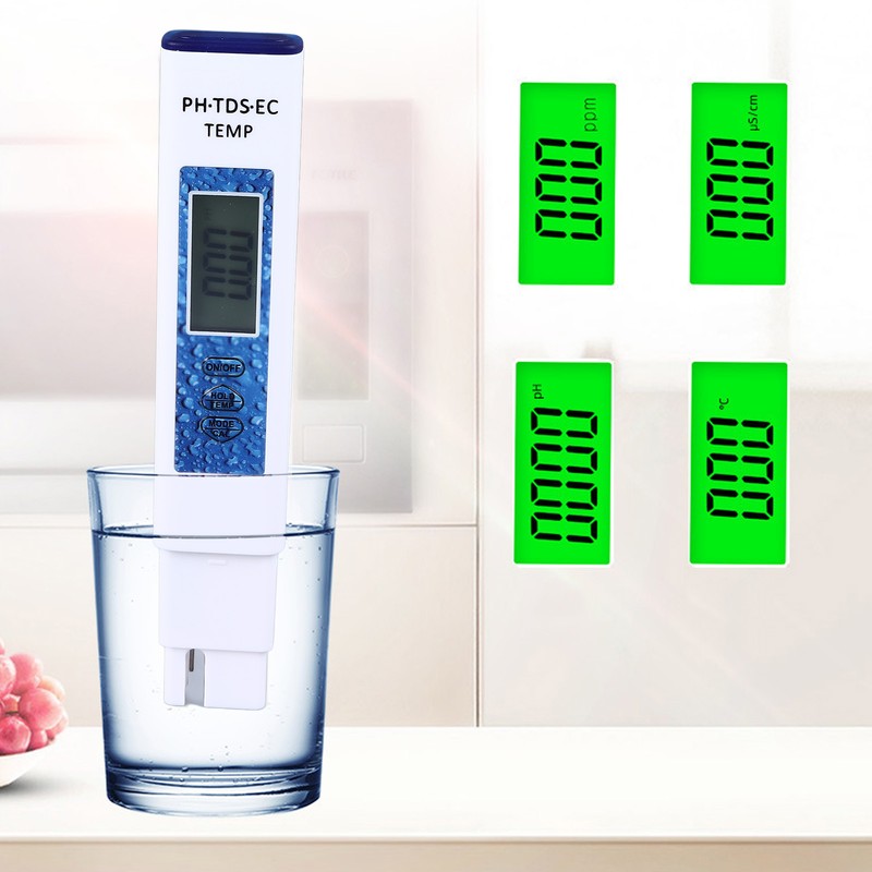 Water Quality Tester 4 in 1 PH TDS EC Temp