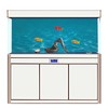 Zerodis Aquarium Poster, Underwater Paper Cling Decals Sticker with Sea