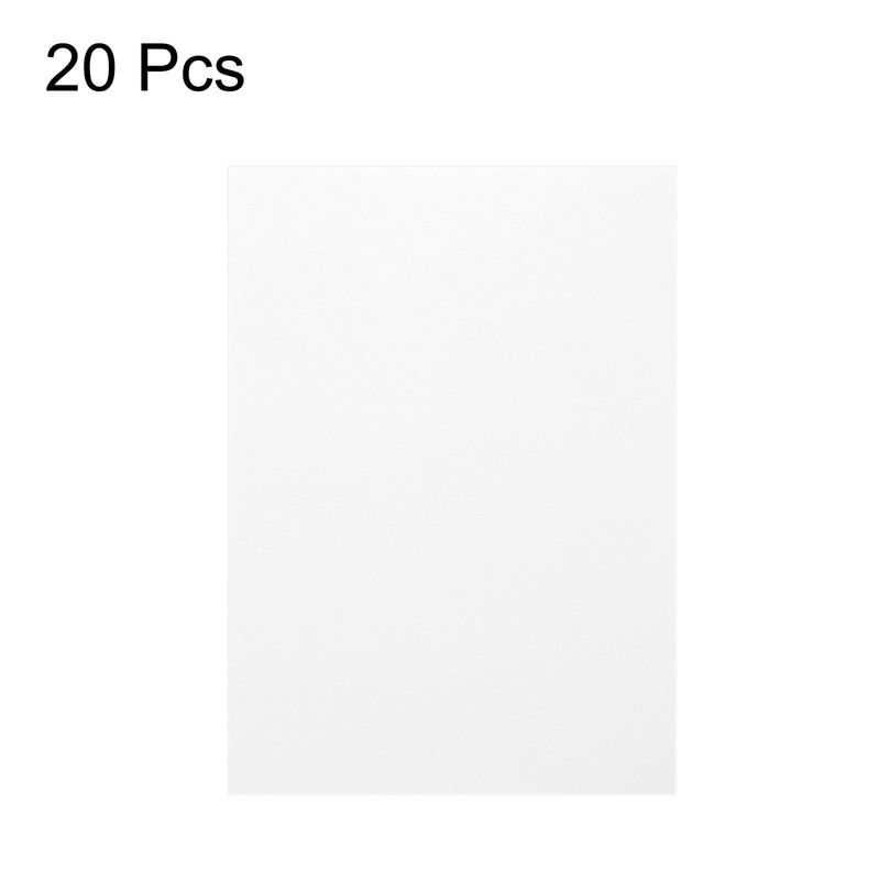 QUARKZMAN Coloured Parchment Paper, 20 Sheets White Transparency 8.5 x