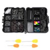 Carp Fishing Tackle Box Weights Clips Baiting Needles Hook Swivel