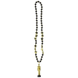 Beads w/Awards Night Statuette Party Accessory (1 count) (1/Card)