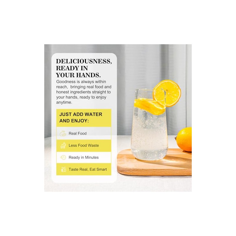 TAIENJOY Freeze Dried Lemon Juice Powder 10.6 oz Crafted from