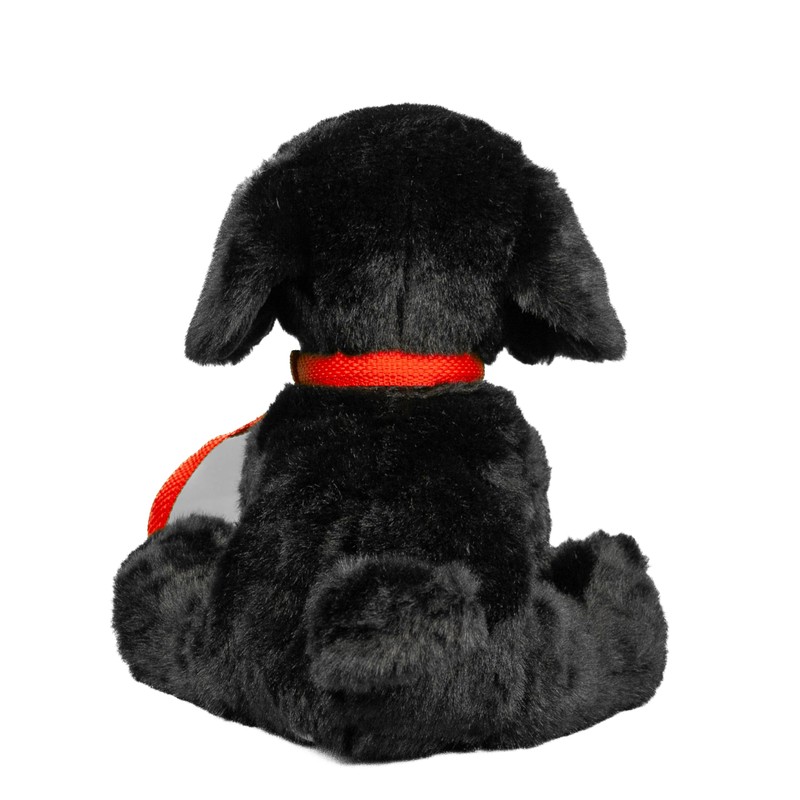 Teddys Rothenburg Cuddly Toy Labrador + Leash Sitting Black 28