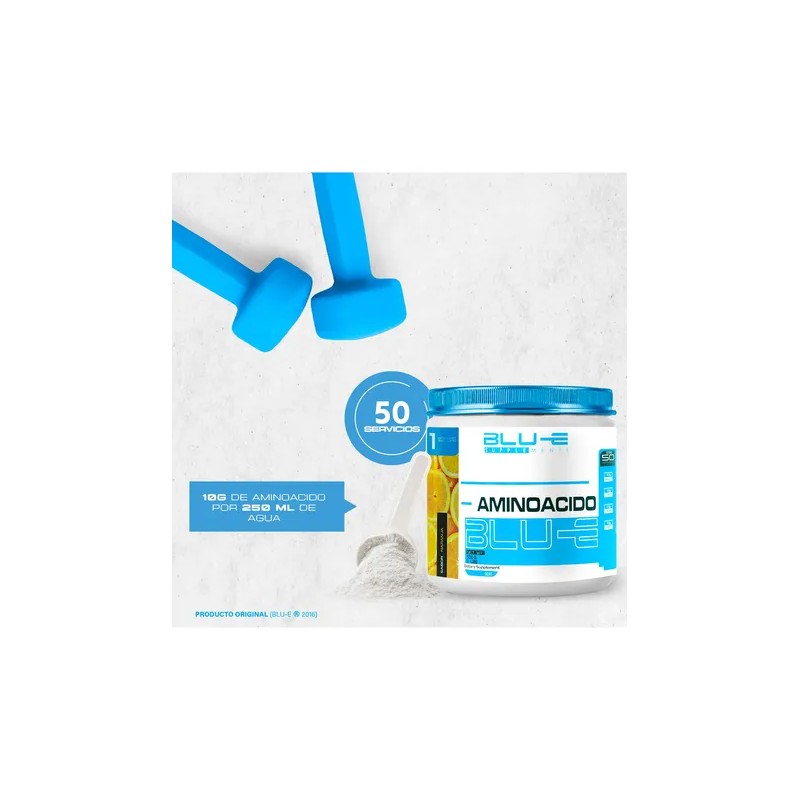 Aminoacidos Bccaas Glutamina Blu-e 500g Varios Sabores