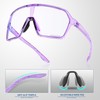 KAPVOE Photochromic Cycling Glasses Men Mountain Bike Glasses Women Clear